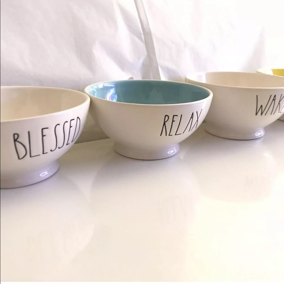 RAE DUNN Relax & Wake Up Bowls - Picture 2 of 5